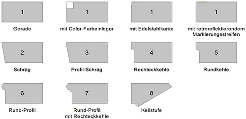 Blockstufen Profile Blockstufen Profile