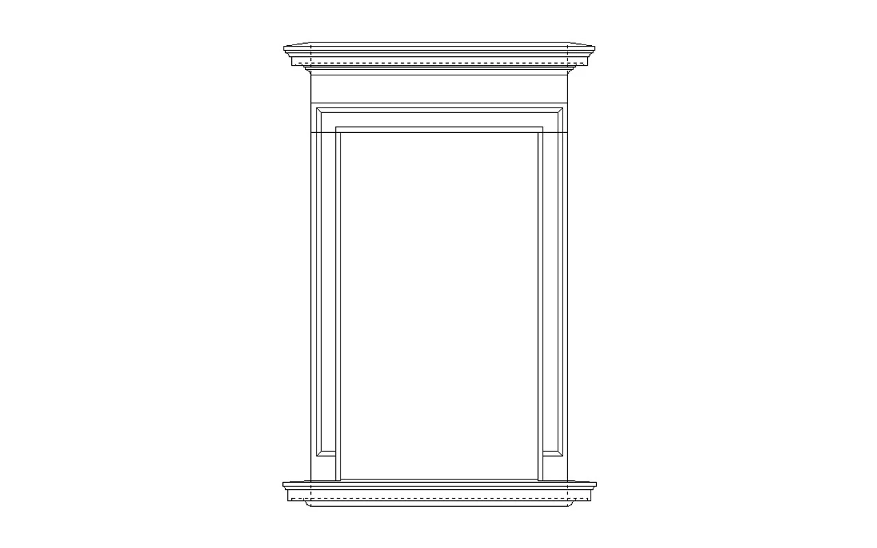 Muster für Fenstergewände