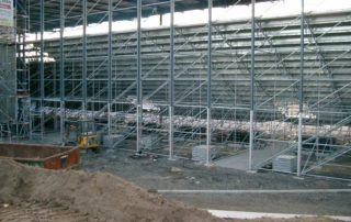 Gerüstfundamentplatten für den Neubau der „BRITA-Arena“ für den SV Wehen Wiesbaden