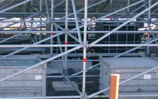 Gerüstfundamentplatten für die SKI-Arena für SKI-WM 2013 in Schladming (Österreich)
