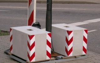 Beton-Gegengewichte für mobile Verkehrseinrichtungen