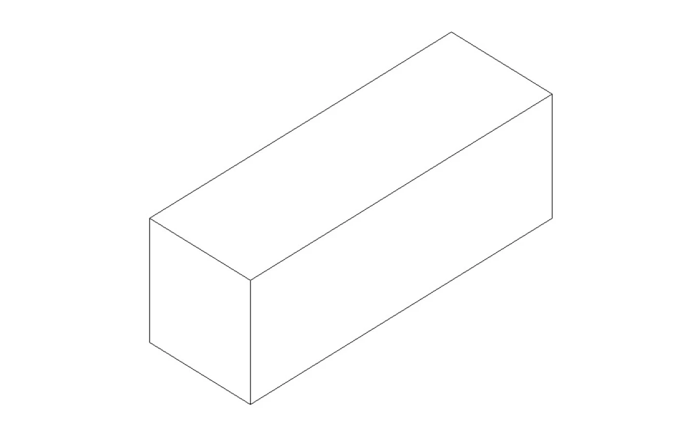 Betonblock-Abdeckstein 120x40x40