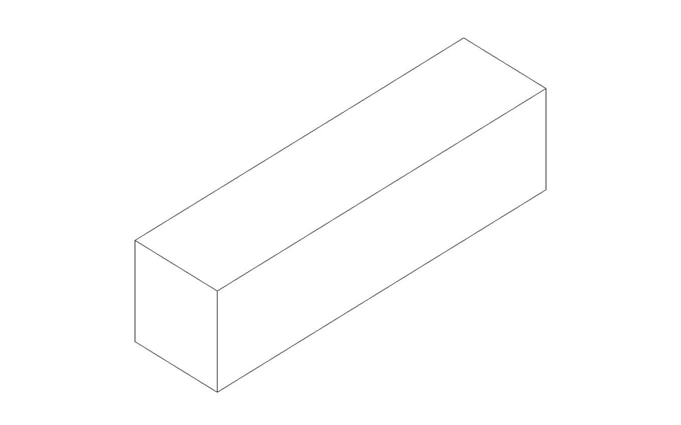 Betonblock-Abdeckstein 160x40x40