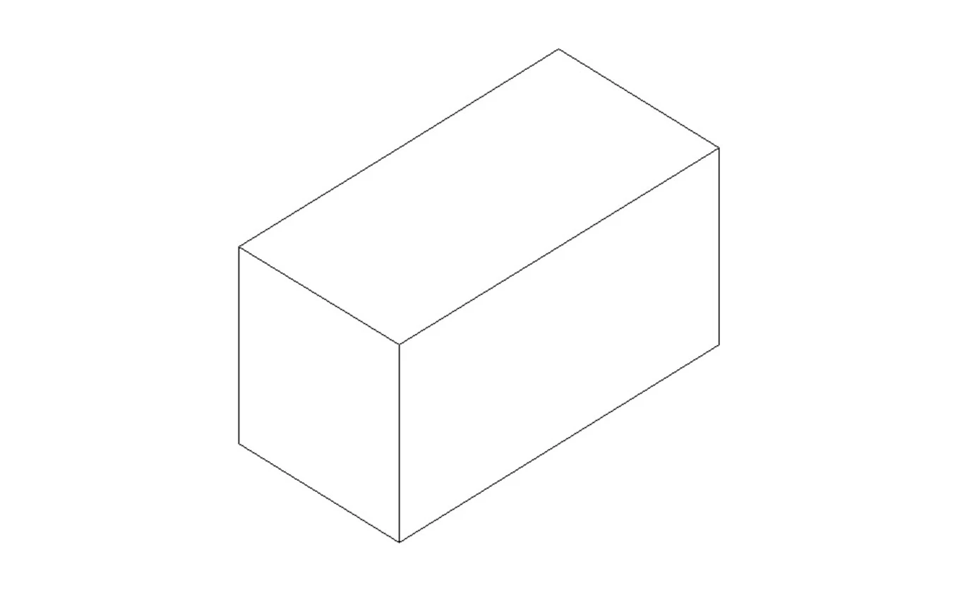 Betonblock-Abdeckstein 80x40x40