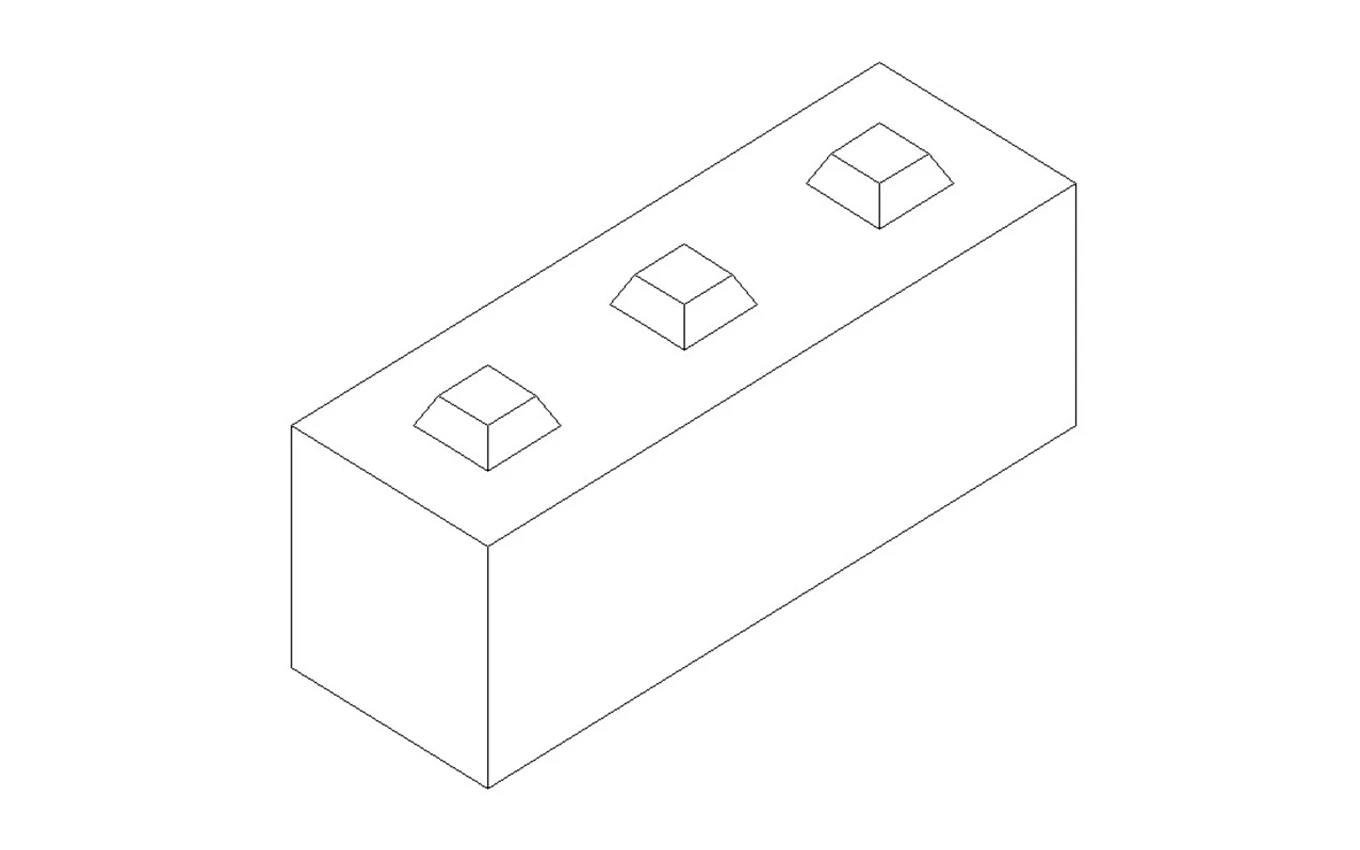 Betonblock-Normalstein 120x40x40