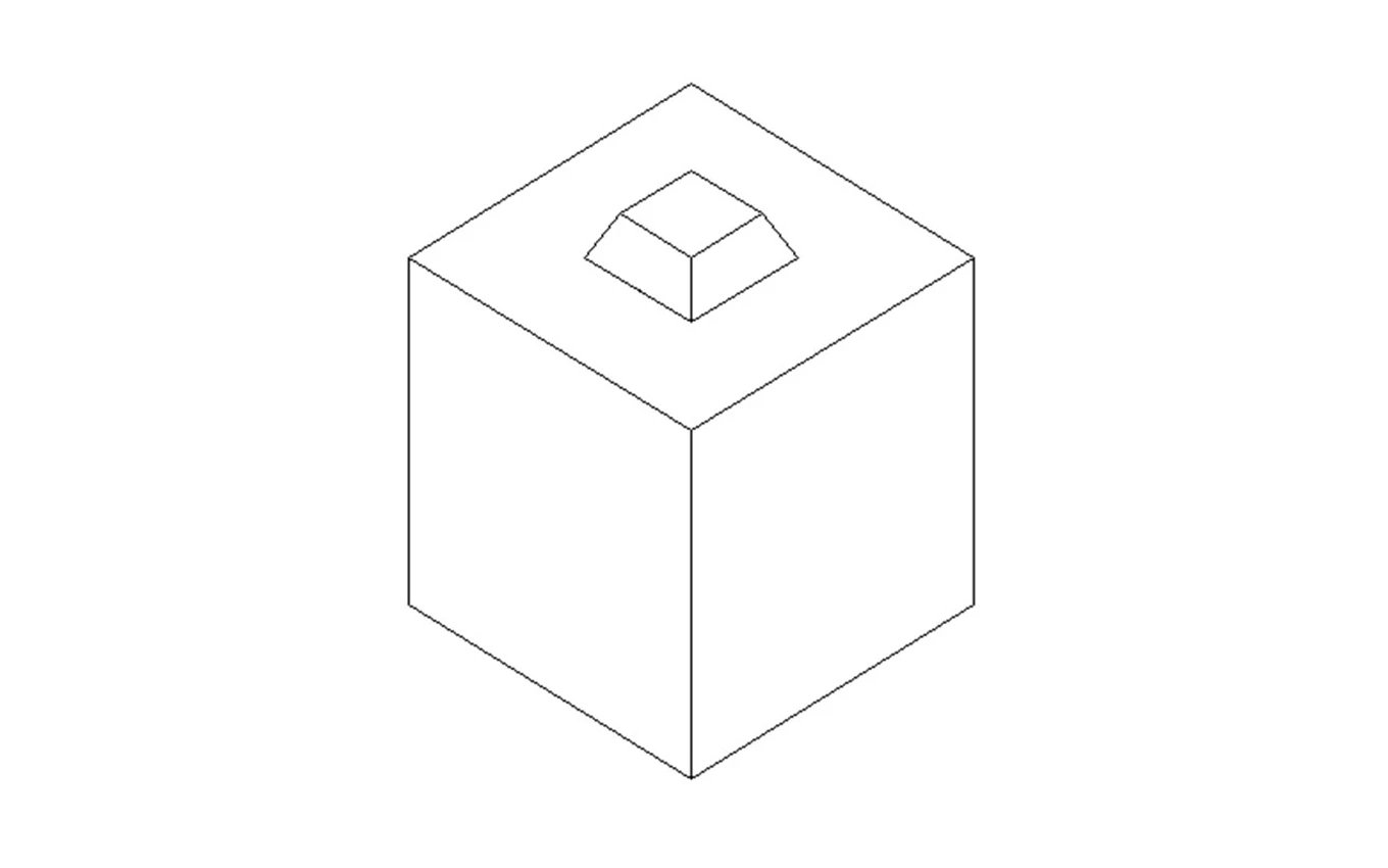 Betonblock-Normalstein 40x40x40