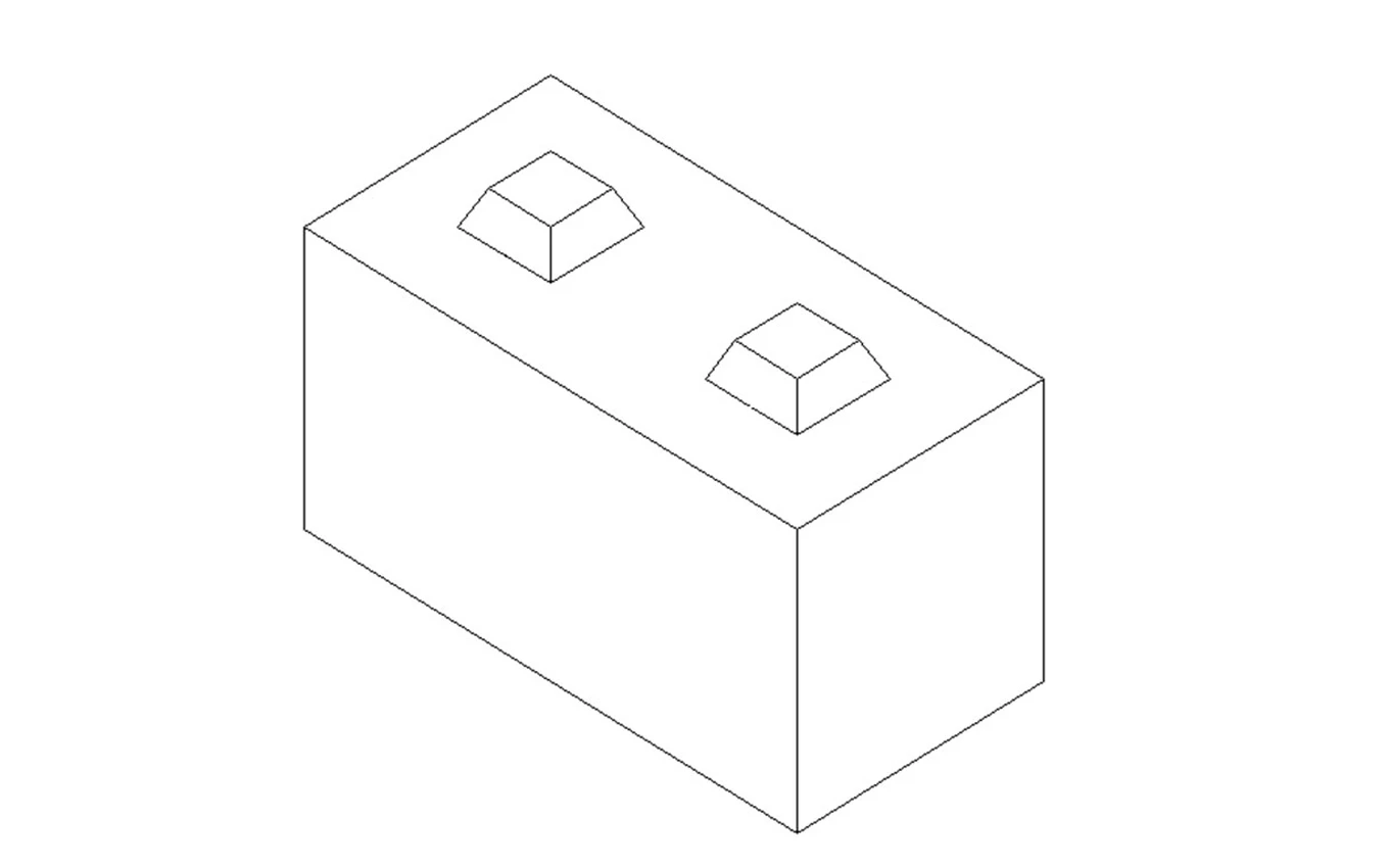 Betonblock-Normalstein 40x80x40
