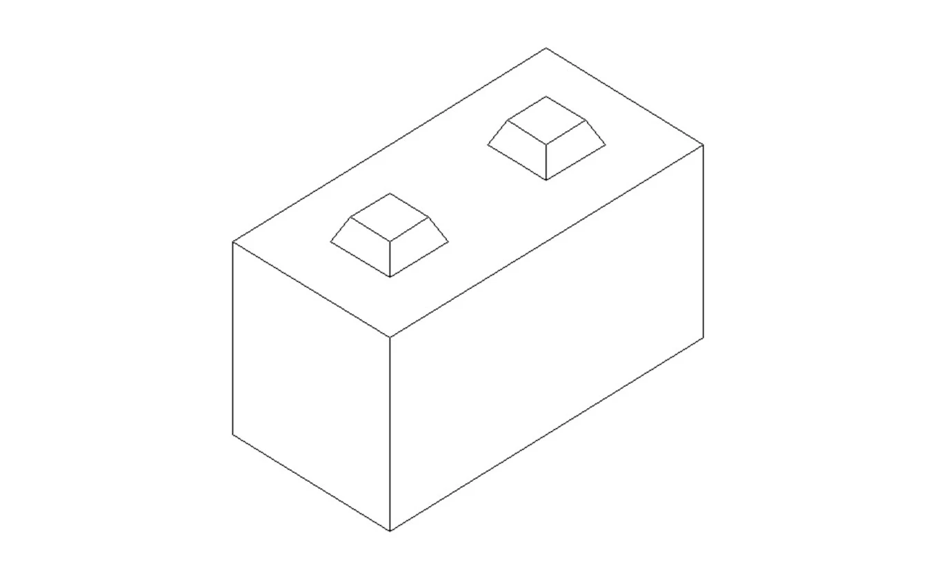 Betonblock-Normalstein 80x40x40