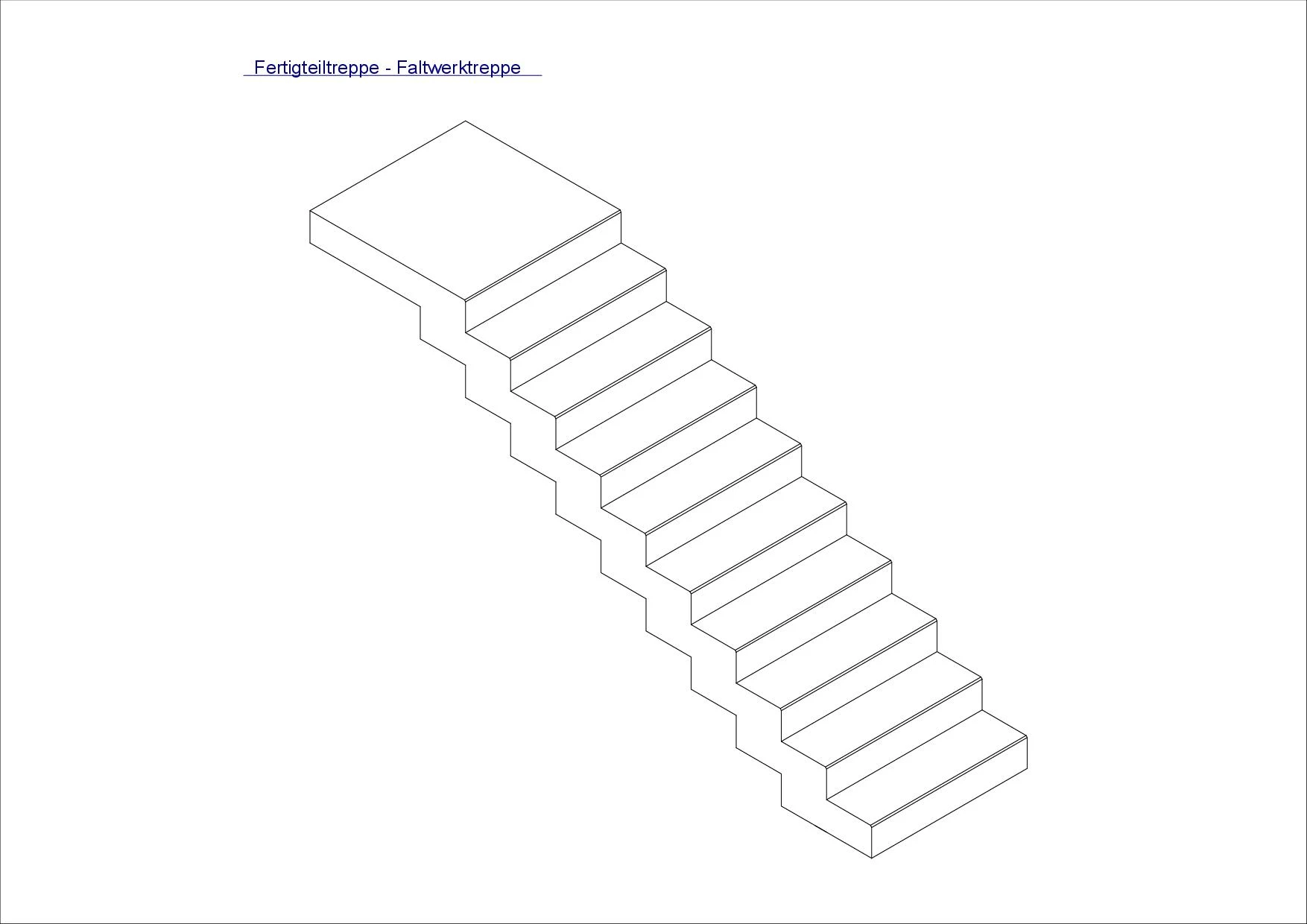 Fertigteiltreppe Faltwerktreppe