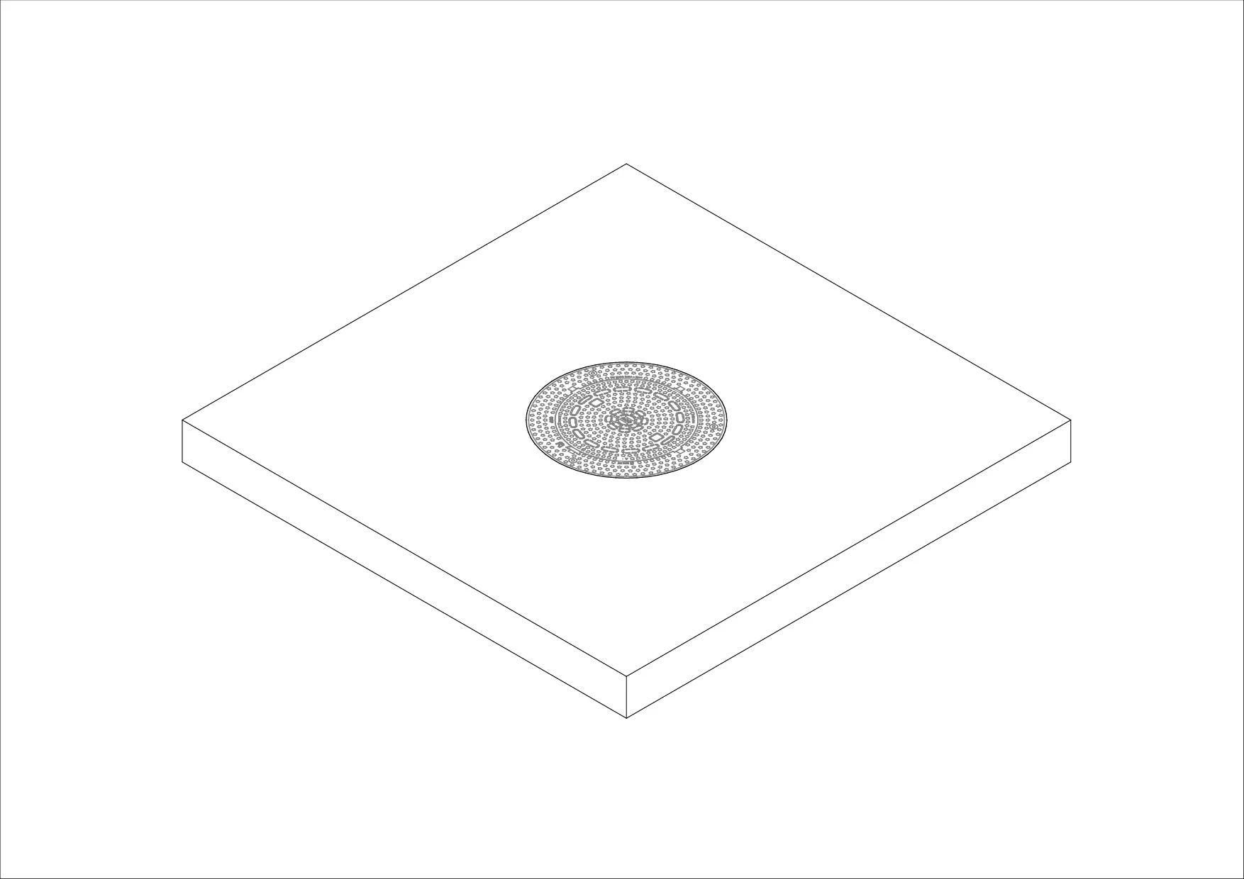rechteckige Schachtabdeckung
