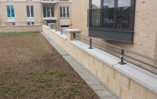 Mauer und Pfeilerabdeckung in Potsdam