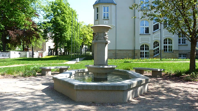 Brunnen von Betonstein Flöha