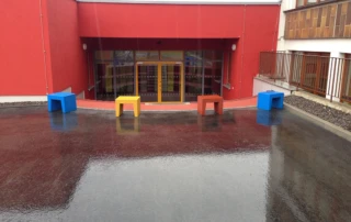 Sitzhocker für eine Grundschule